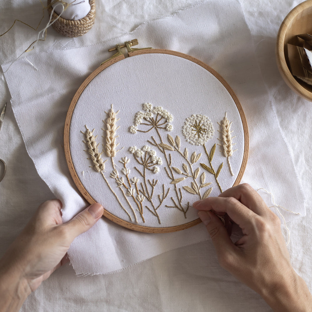 Wildflowers embroidery pattern
