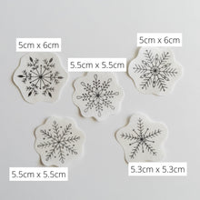 Load image into Gallery viewer, Stick and Stitch Snowflakes embroidery designs
