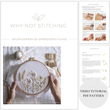Load image into Gallery viewer, Wildflowers embroidery pattern
