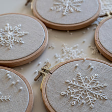 Load image into Gallery viewer, Stick and Stitch Snowflakes embroidery designs
