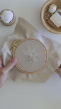 Load and play video in Gallery viewer, Snowflake embroidery patterns, set of 5
